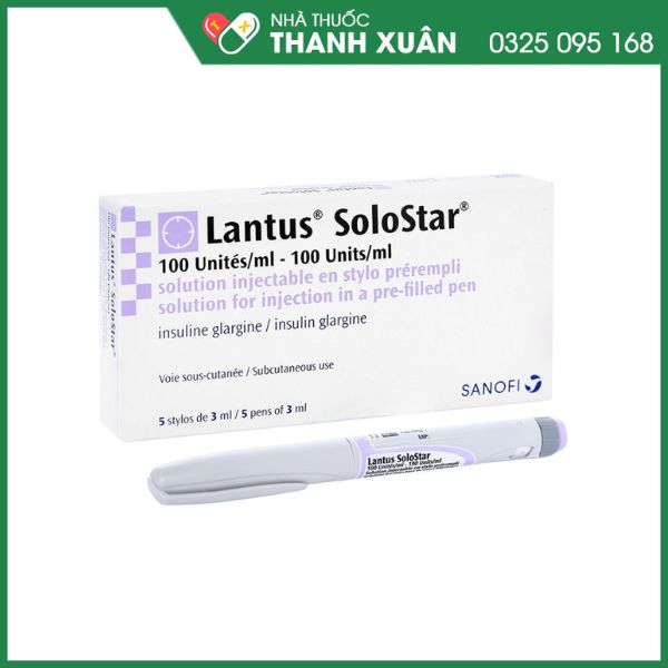 Bút tiêm Lantus SoloStar điều trị đái tháo đường